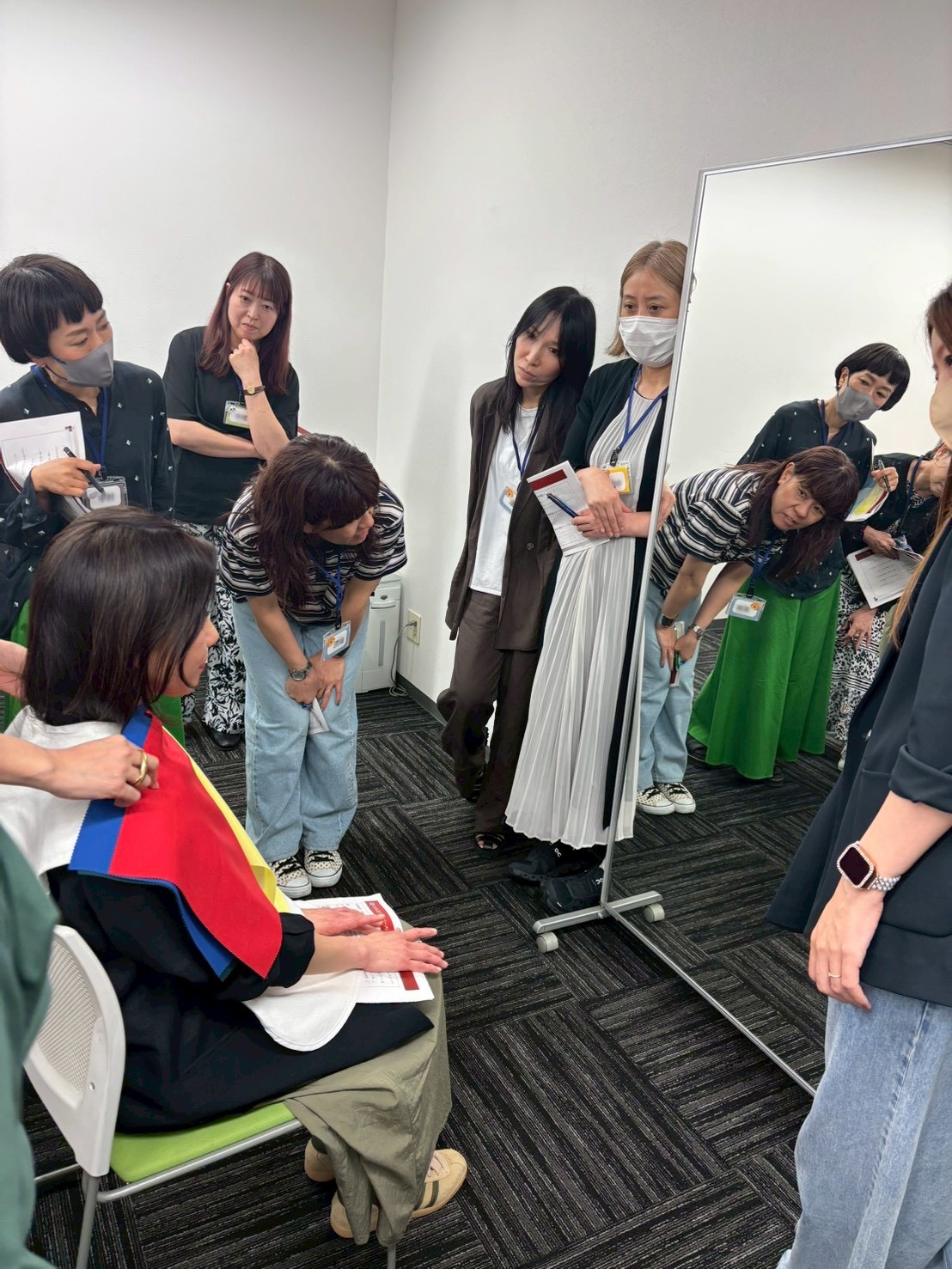 カラードレープを用いた診断実習1