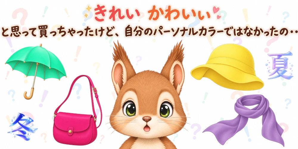 パーソナルカラー・カラリス　自分のパーソナルカラーでない色は身に着ける？