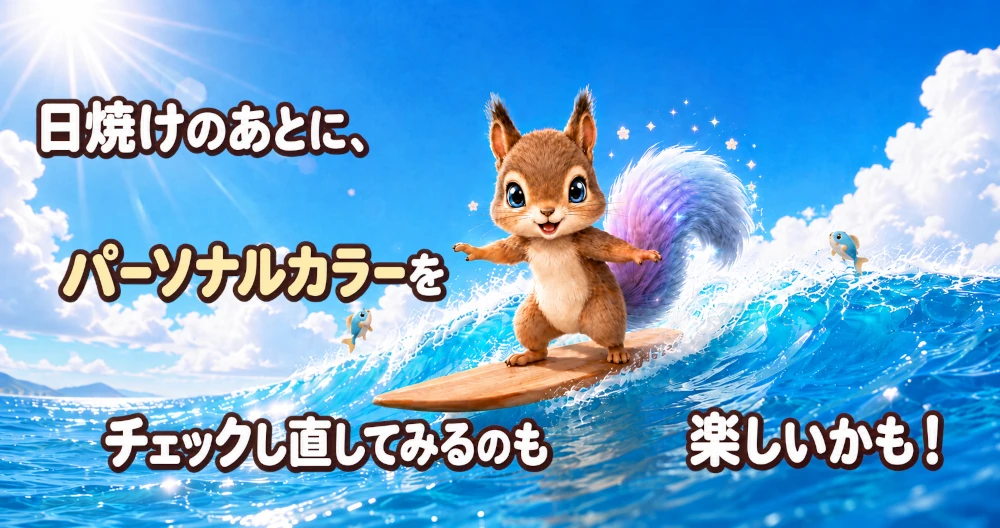 パーソナルカラー・カラリス　日焼け・年齢で変わる？？
